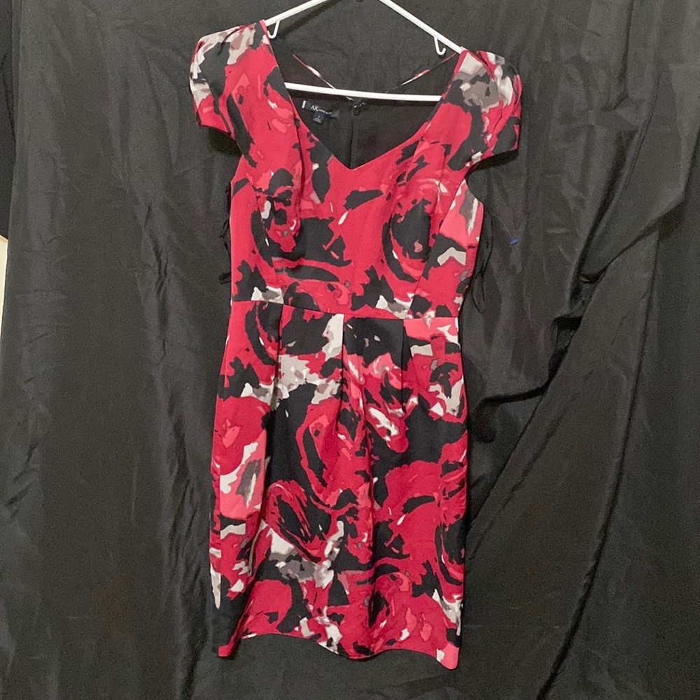 AK ANNE KLEIN MULTICOLORED DRESS SIZE 2
